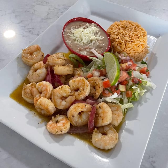 Camarones Al Mojo De Ajo.