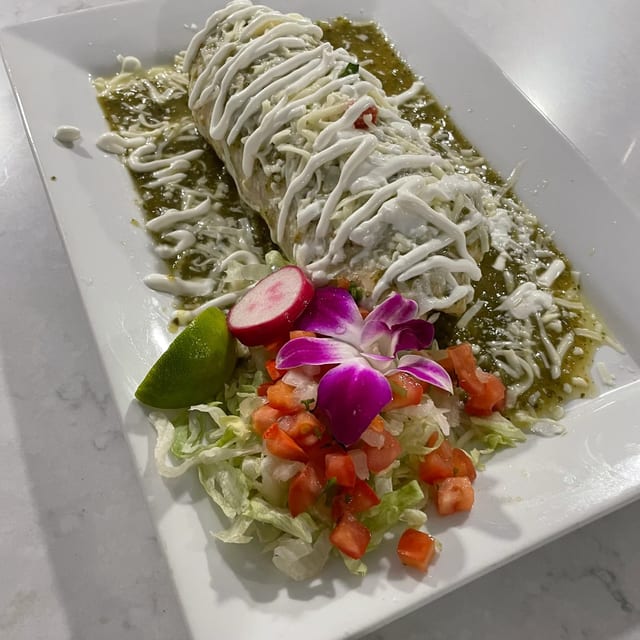 Chile Verde Burrito.