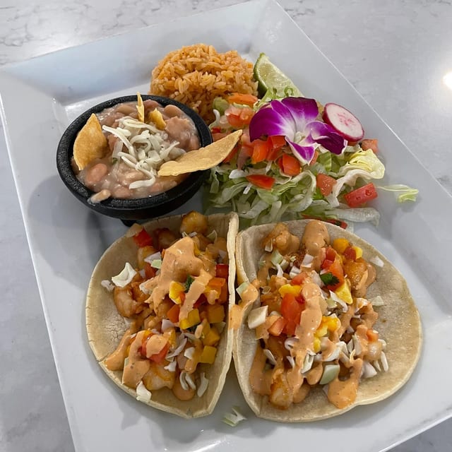 Tacos De Camarón Special.