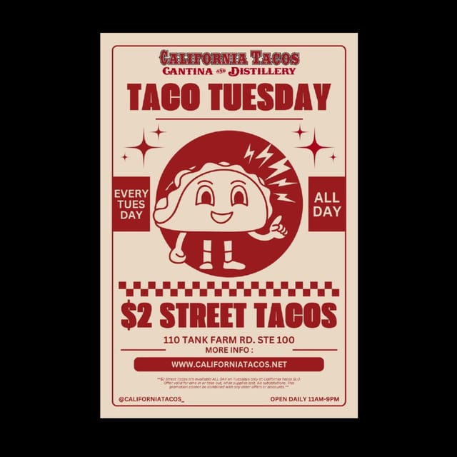Taco Tuesday – $2 Street Tacos All Day